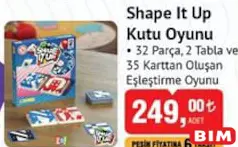 SHAPE İT UP KUTU OYUNU